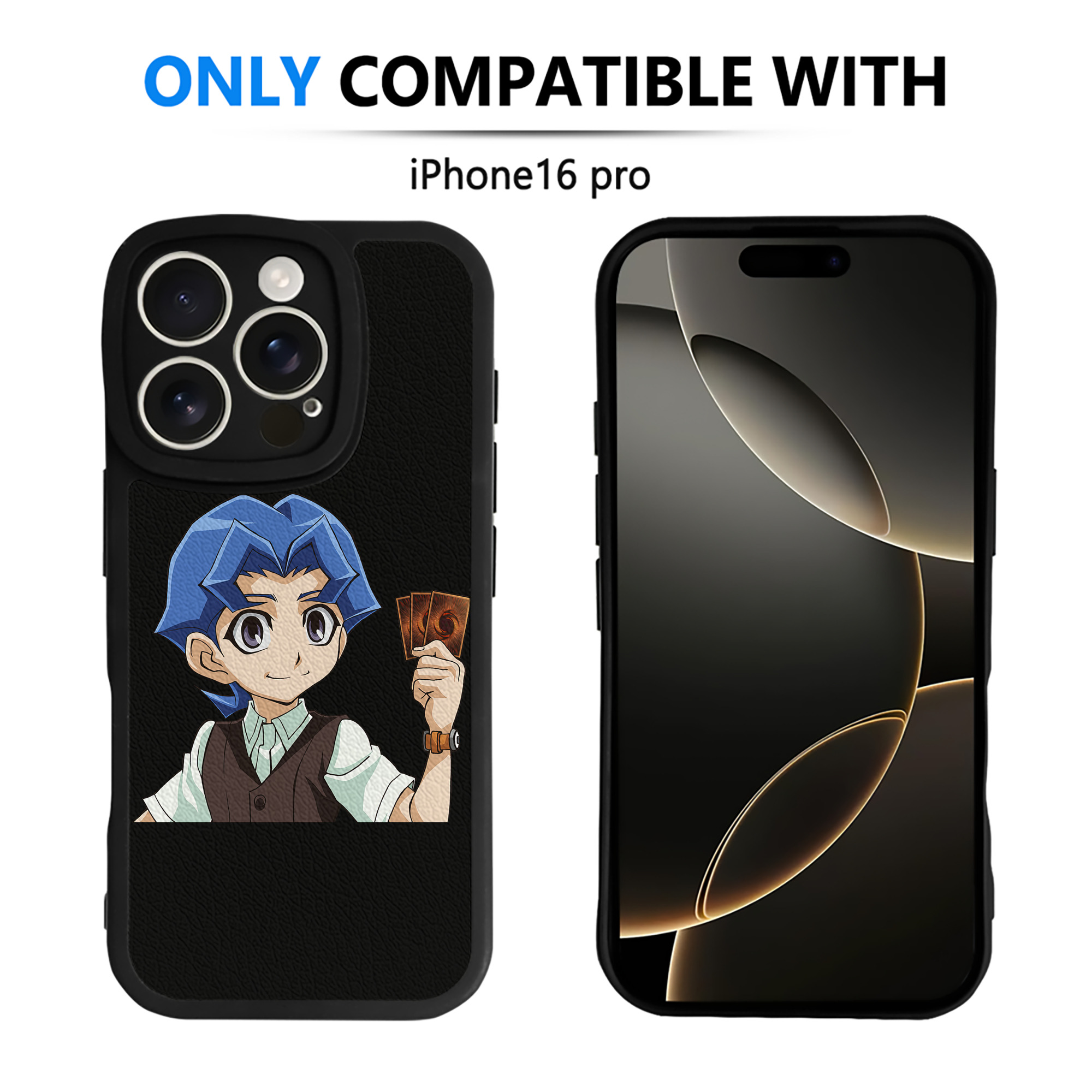 遊☆戯☆王 Yu-Gi-Oh! 【iPhone 16シリーズ対応】シリコンスマホケース（レザー調） 材質：シリコン